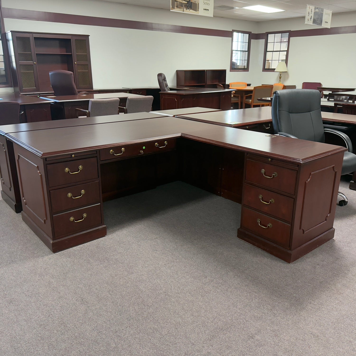 Used L-Shape Executive Desks