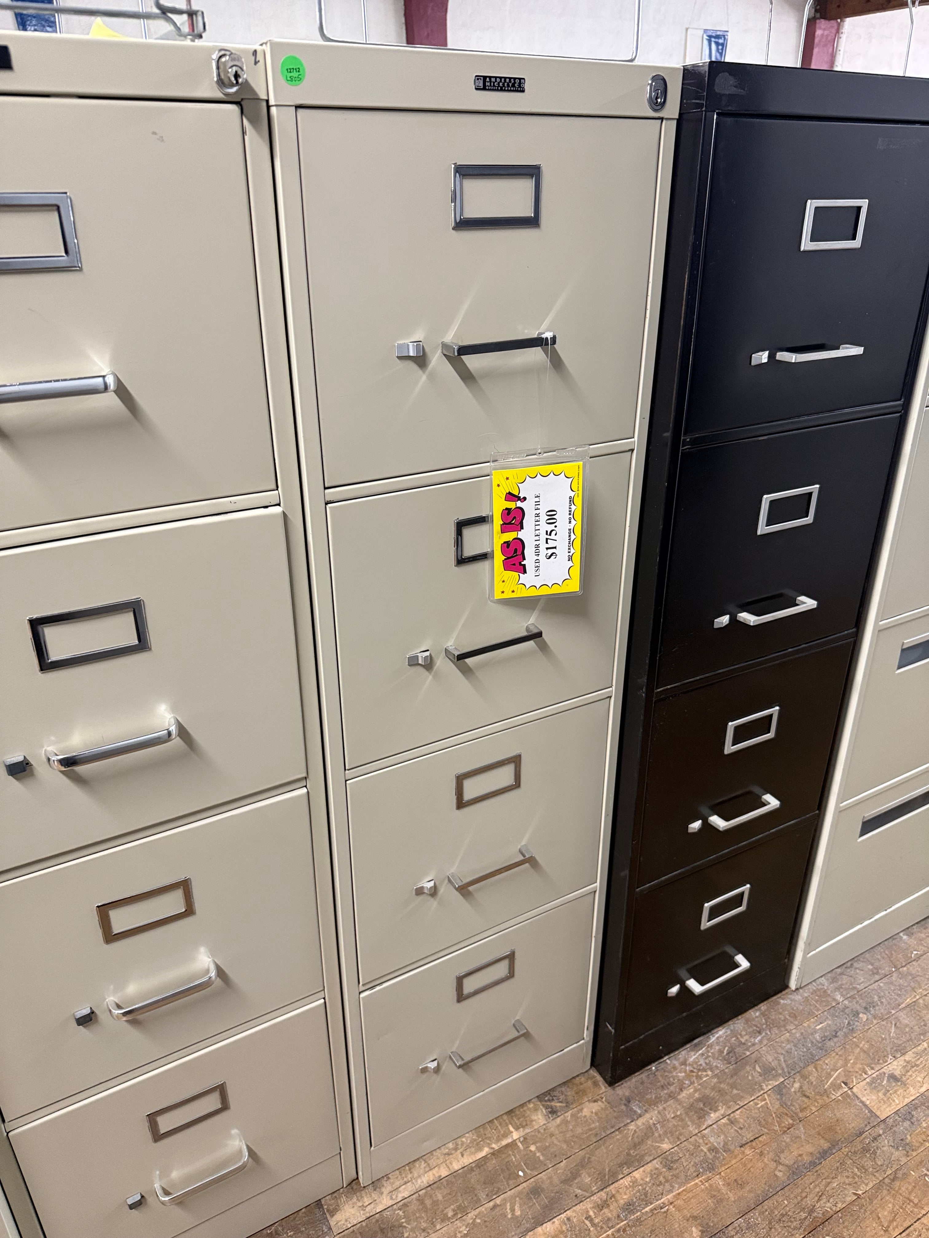 U12712 - 4Dr Letter File - $175 – Budget Office Furniture of the Tri ...